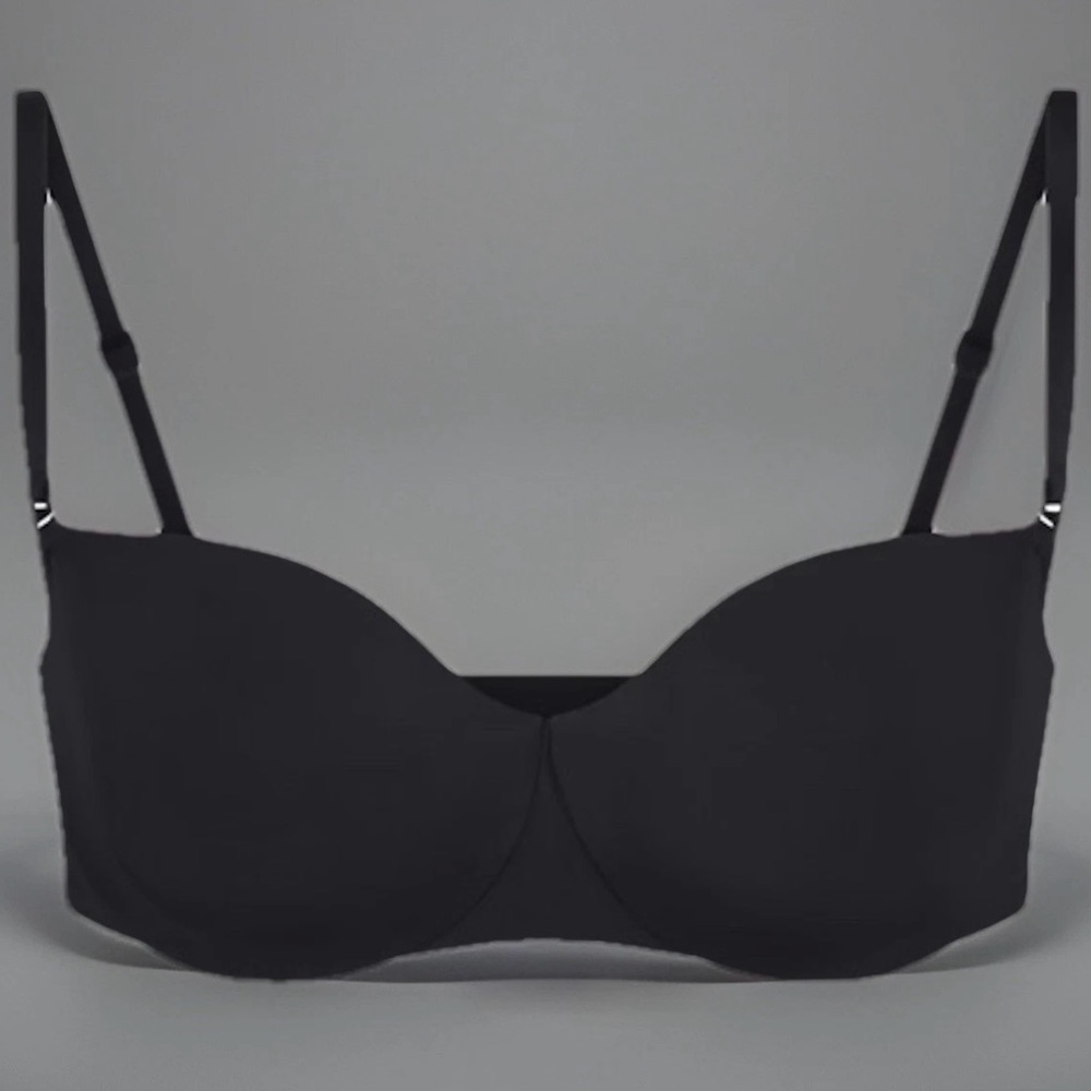 SKIMS Smoothing Intimates Strapless Bra Onyx 46DDD (F) CUSHIONED UNDERWIRE NWT - Picture 1 of 6